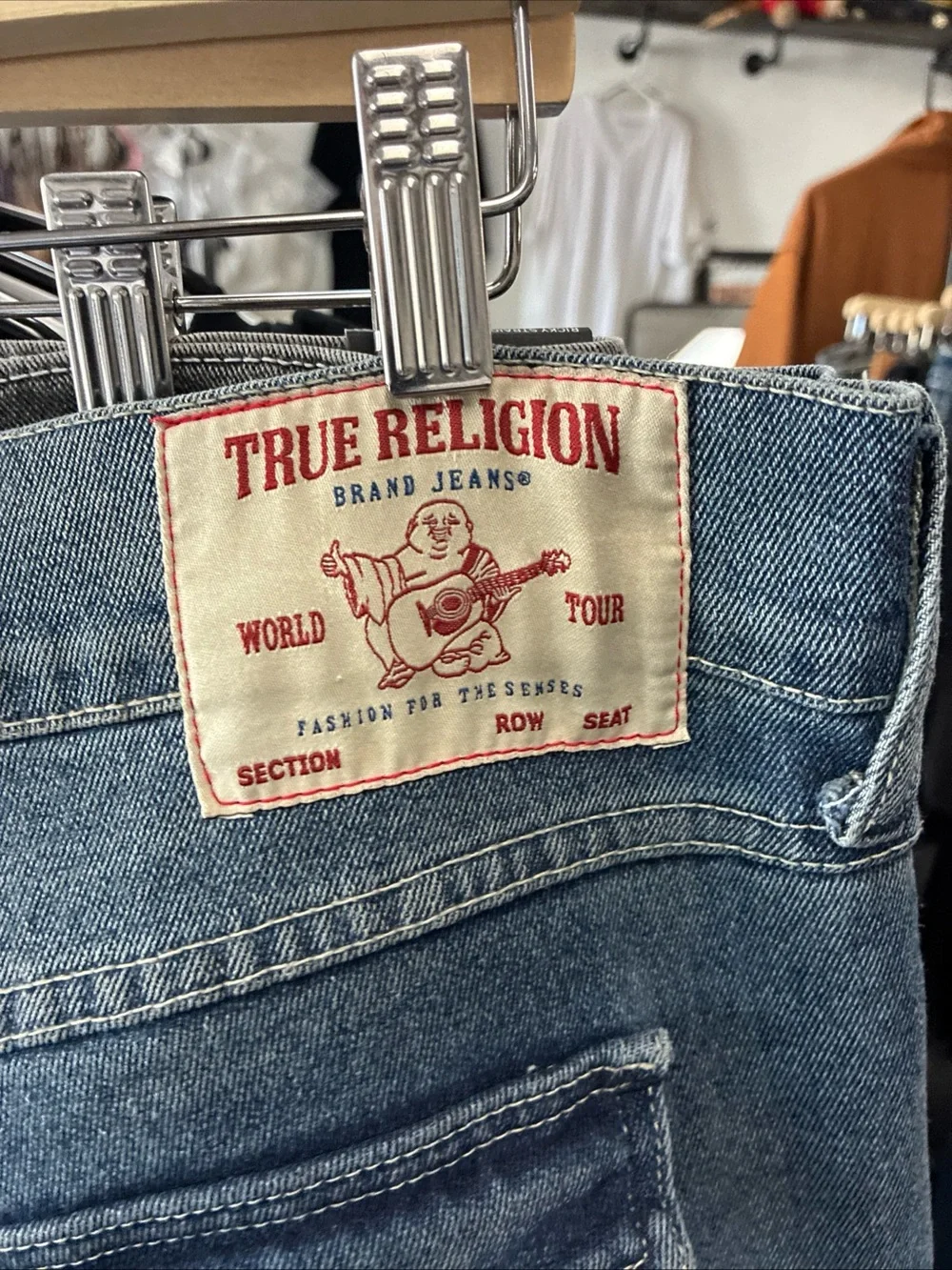 Men’s True Religion Geno World Tour Jeans Denim Used sz 36